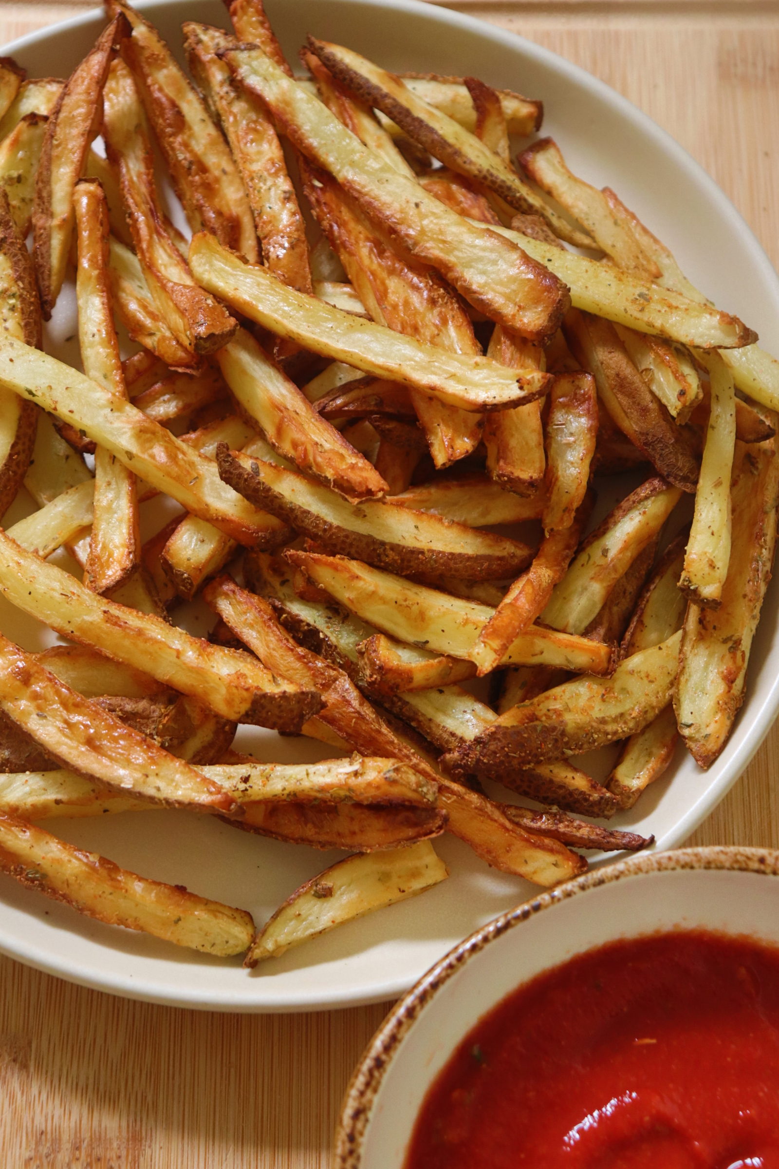 CRISPY OIL-FREE FRIES! - Justine Cooks Vegan