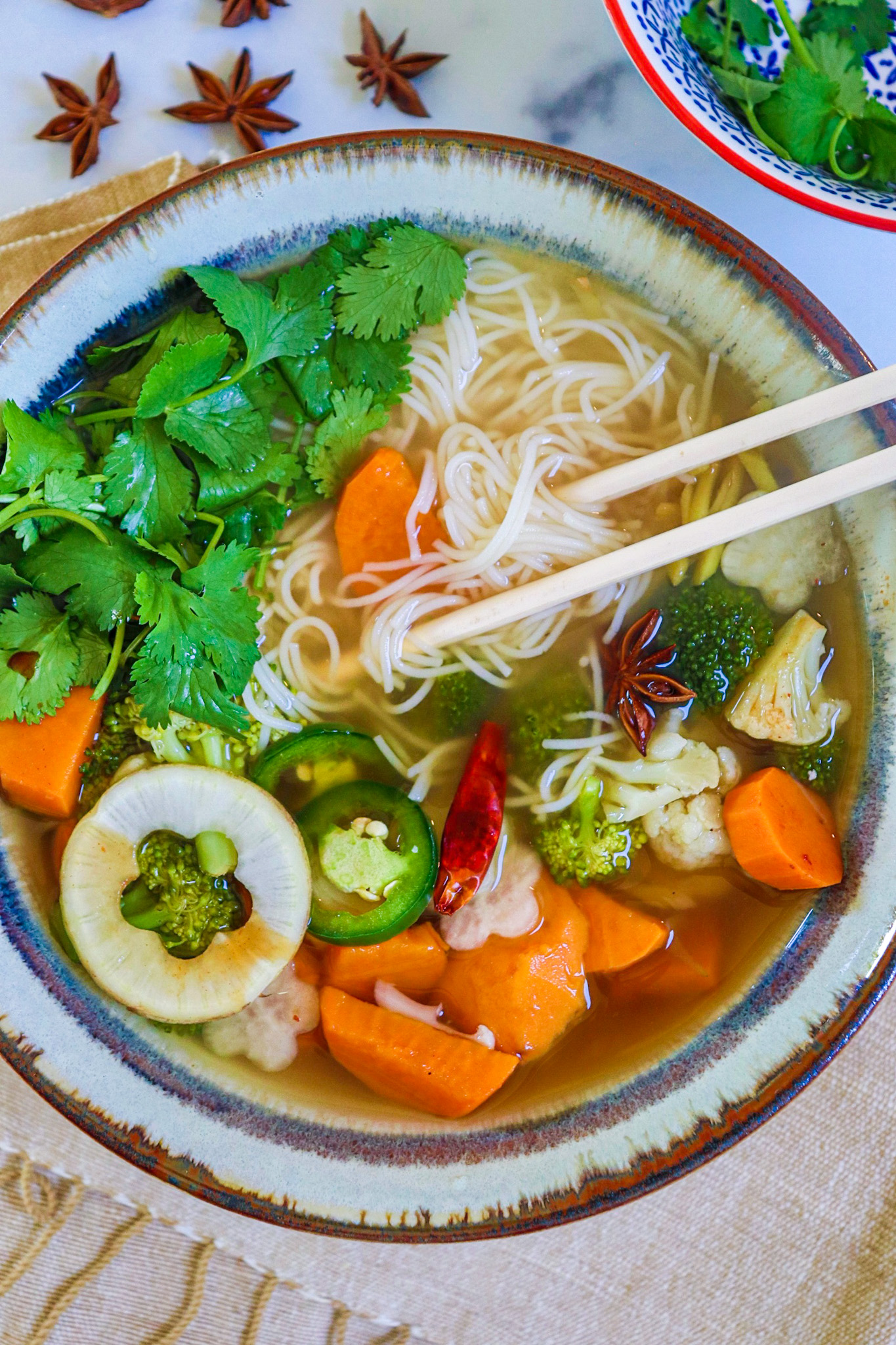 Delicious Homemade Vegan Pho (Vietnamese Noodle Soup) - Justine Cooks Vegan