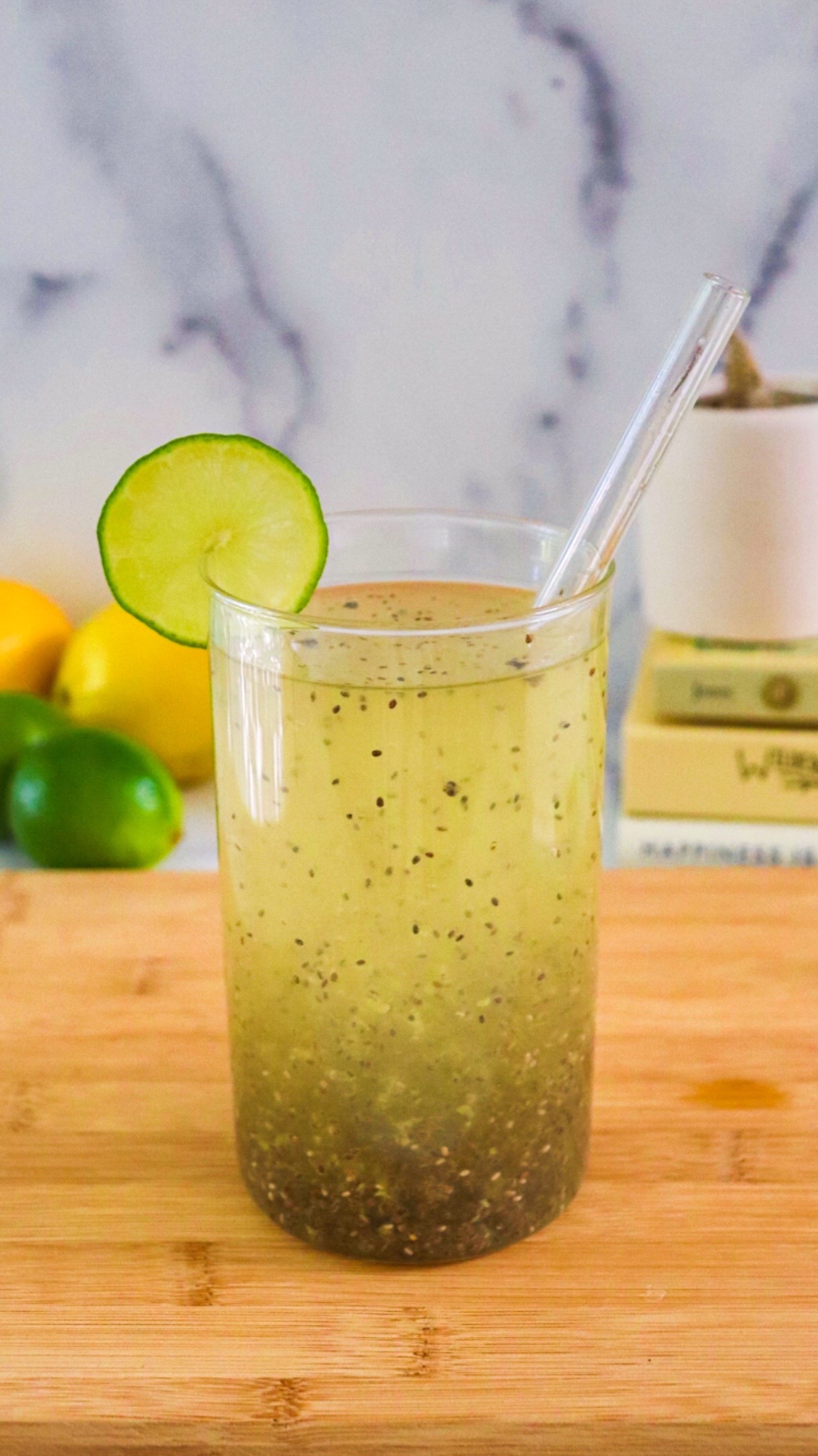 ginger chia seed limemade