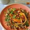 Roasted Cabbage Steaks with savory peanut sauce