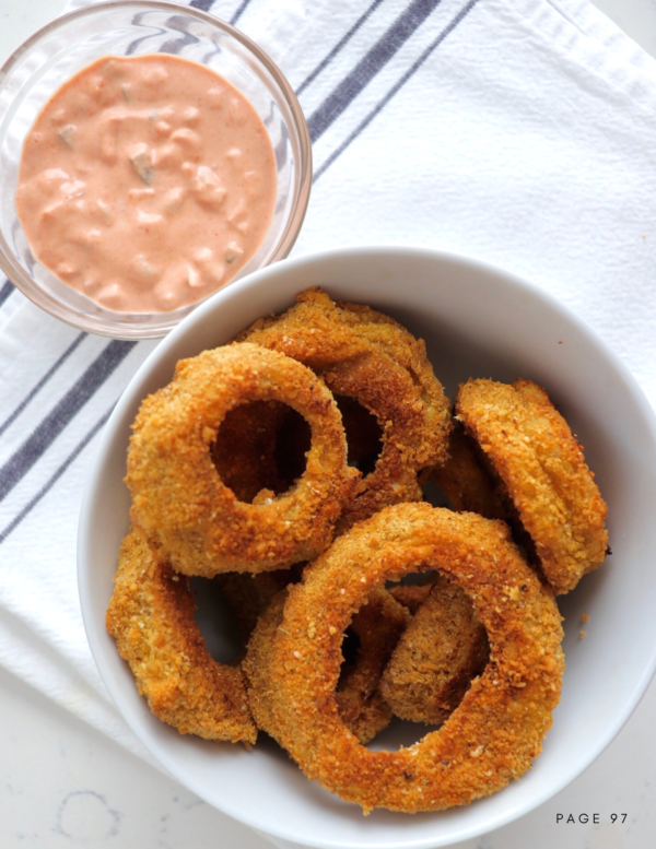 onion rings with thousand island dressing